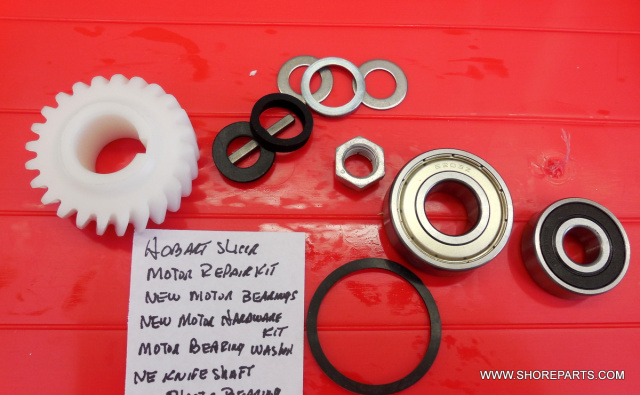 HOBART 1612- 1712 MOTOR REPAIR KIT INCLUDES LG. & SMALL MOTOR BEARINGS BB-18-43-BB16-22, BEARING WAS